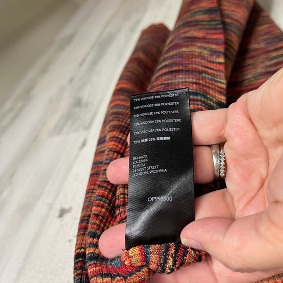 Anthropologie Tami space dyed sleeveless knit tunic top orange red size 1X boho - Picture 6 of 7